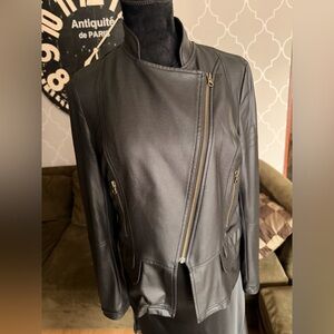 Women's Black Leather Jacket